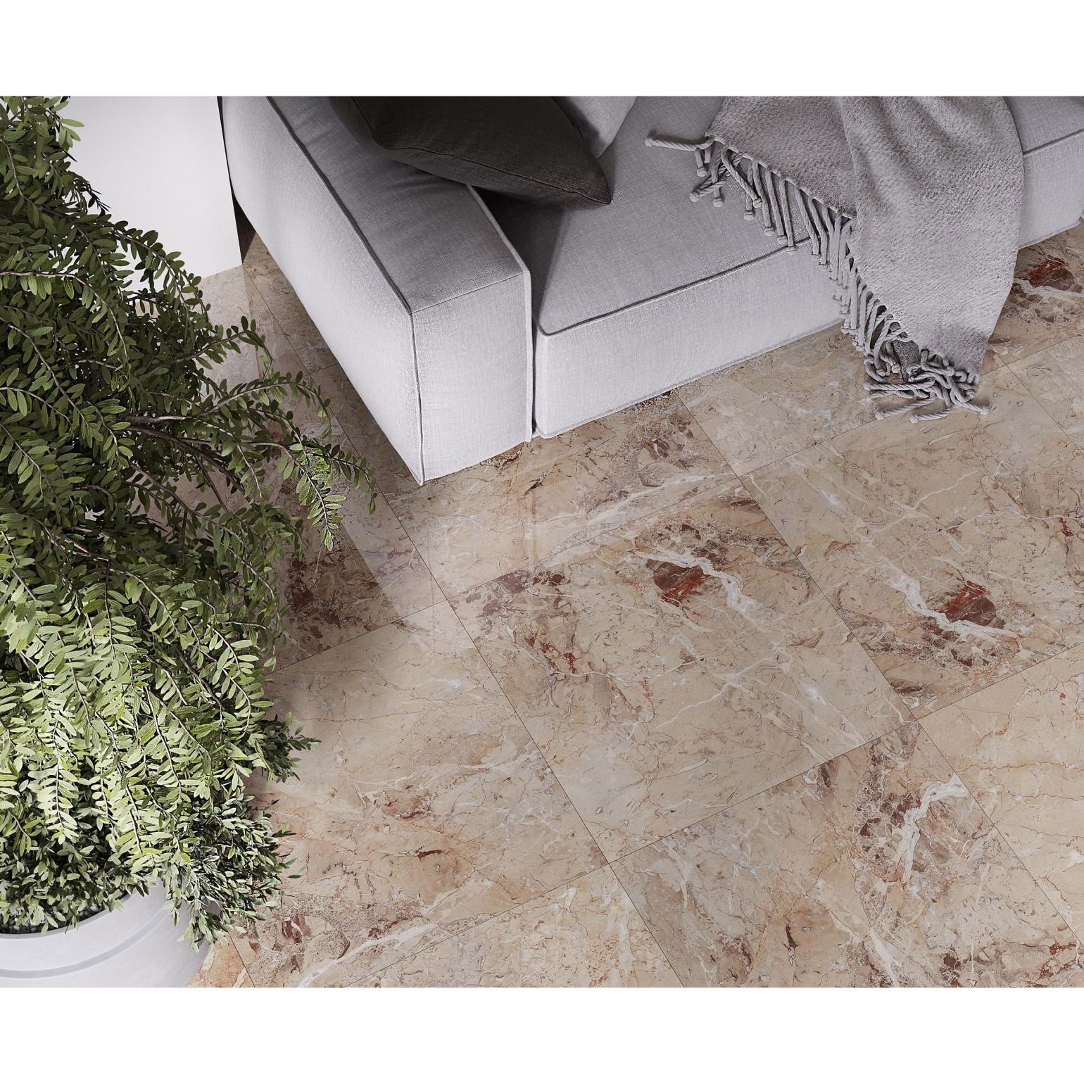 Керамогранит Laparet (Лапарет) Brecia Antic Brown 60х120 см Полированный