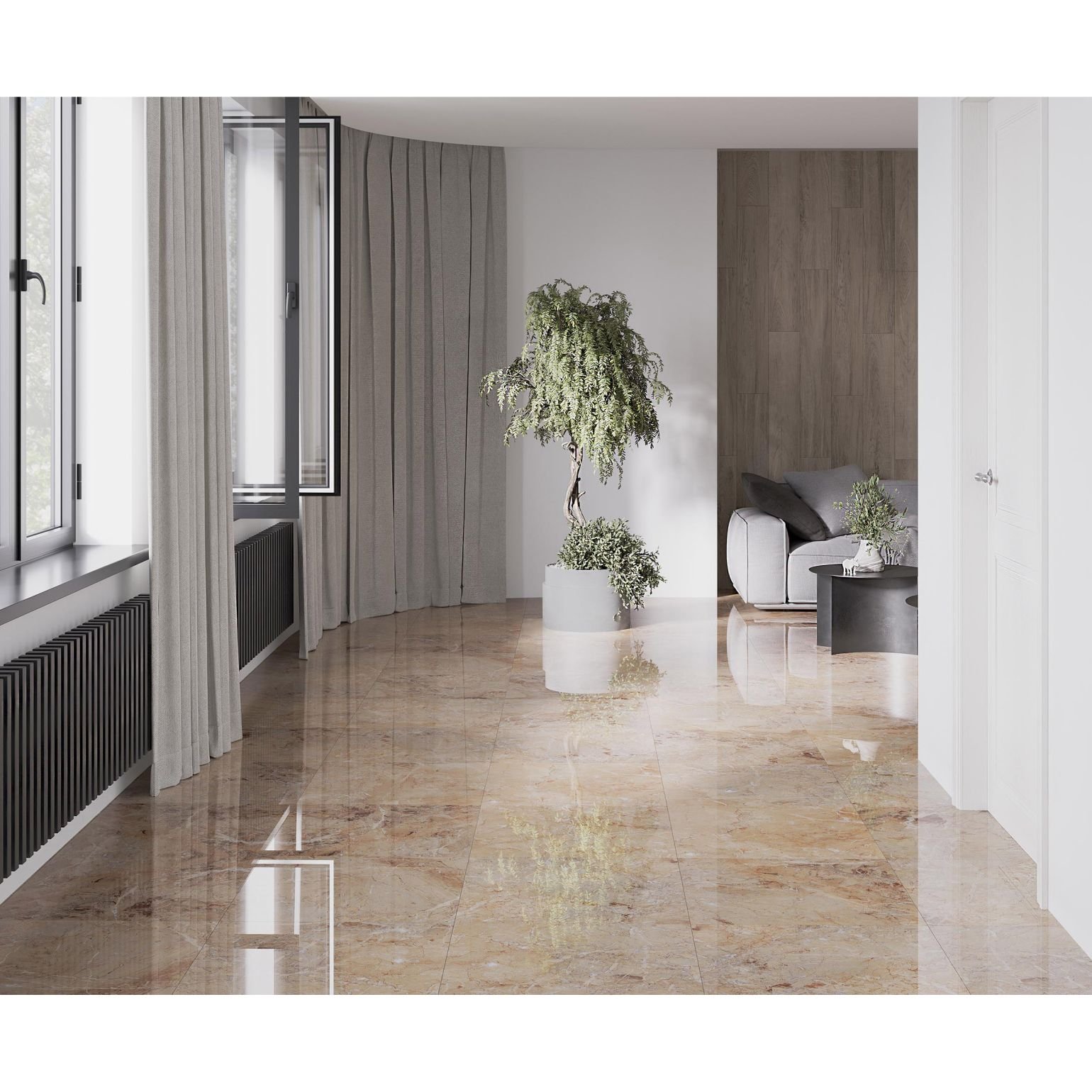 Керамогранит Laparet Brecia Antic Brown 60х60 см Полированный