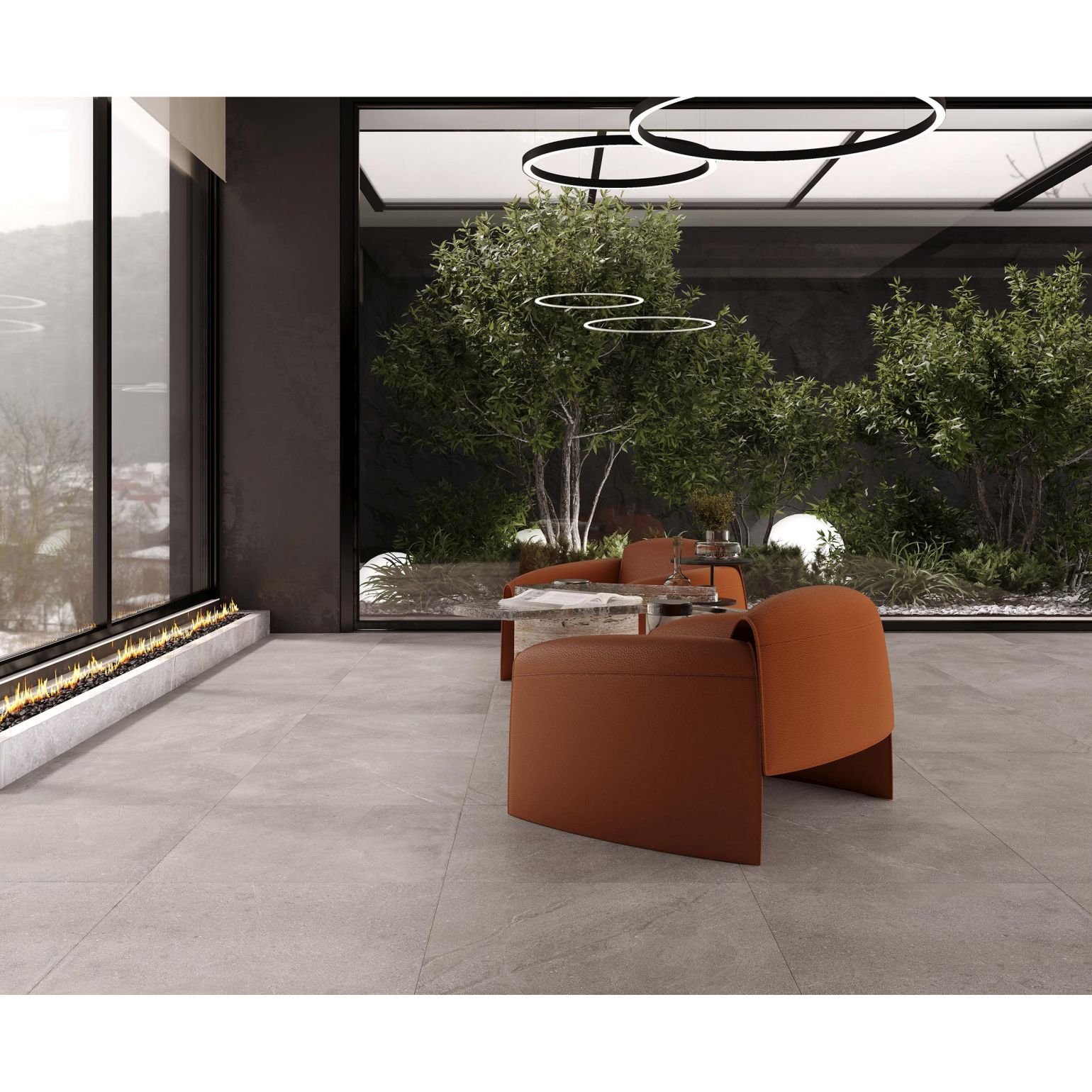 Керамогранит Laparet (Лапарет) Dosimo Grey 60х120 см Серый Сатинированный Карвинг