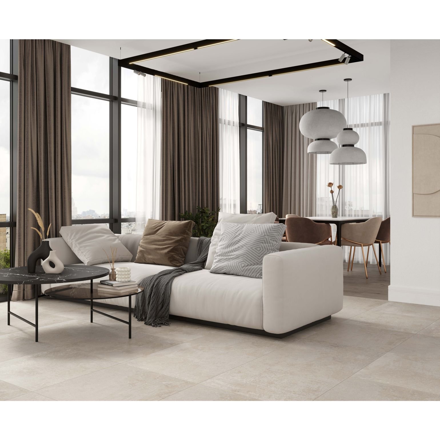 Керамогранит Laparet (Лапарет) Magnum Taupe 60x60 см Бежевый матовый