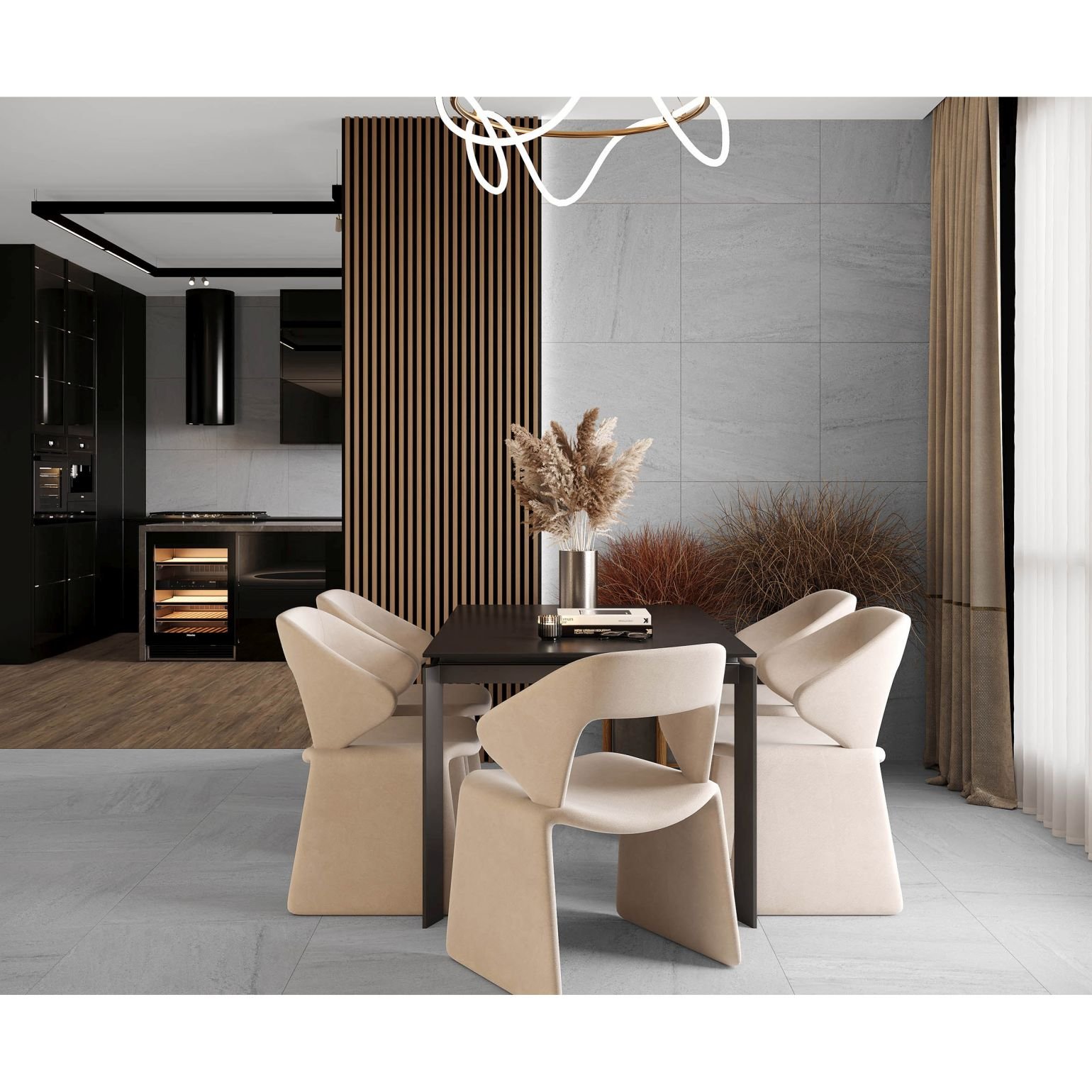 Керамогранит Laparet (Лапарет) Noa 60х120 см Графитовый K952674R0001LPEP