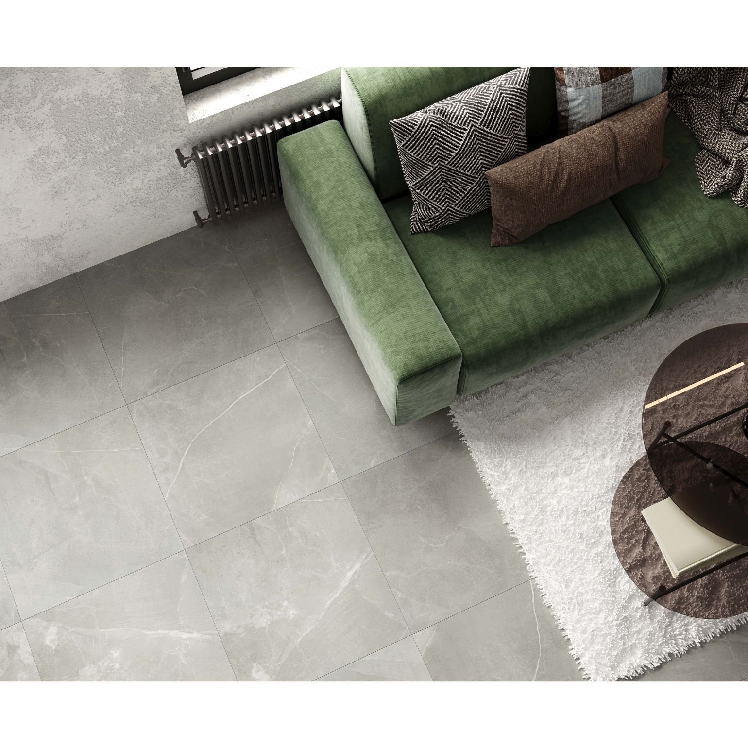 Керамогранит Laparet (Лапарет) Optima Сlaro 60x60 см Светло-серый матовый