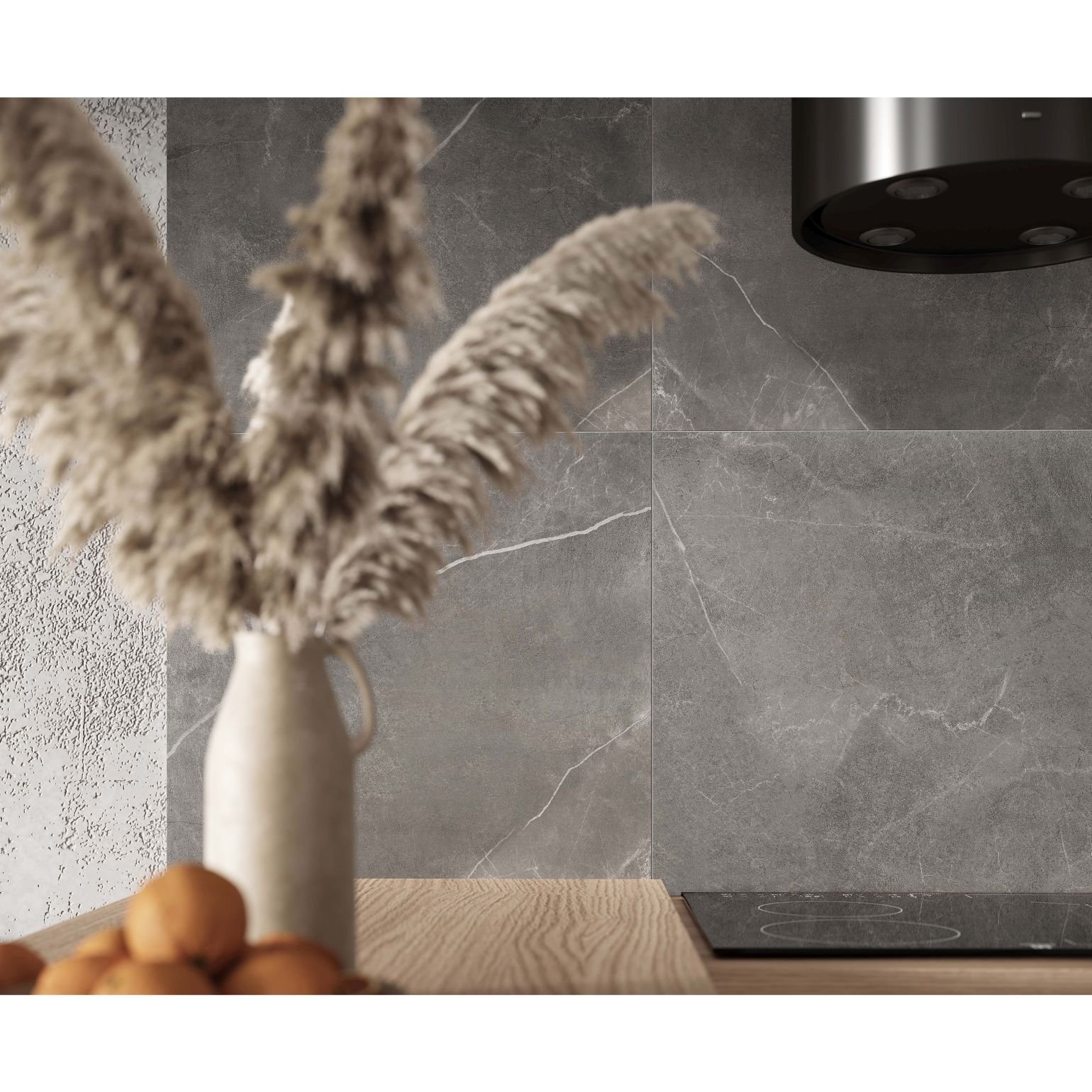 Керамогранит Laparet (Лапарет) Optima Grafito 60x60 см Темно-серый матовый