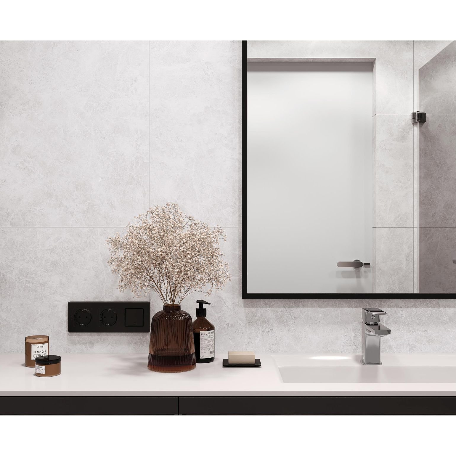 Керамогранит Laparet (Лапарет) Runa Bianco 60х60 см Светло-серый Матовый Структурный