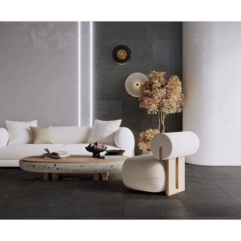 Керамогранит Laparet (Лапарет) Techno Grafito графитовый SG604620R 60х60 см Матовый Карвинг