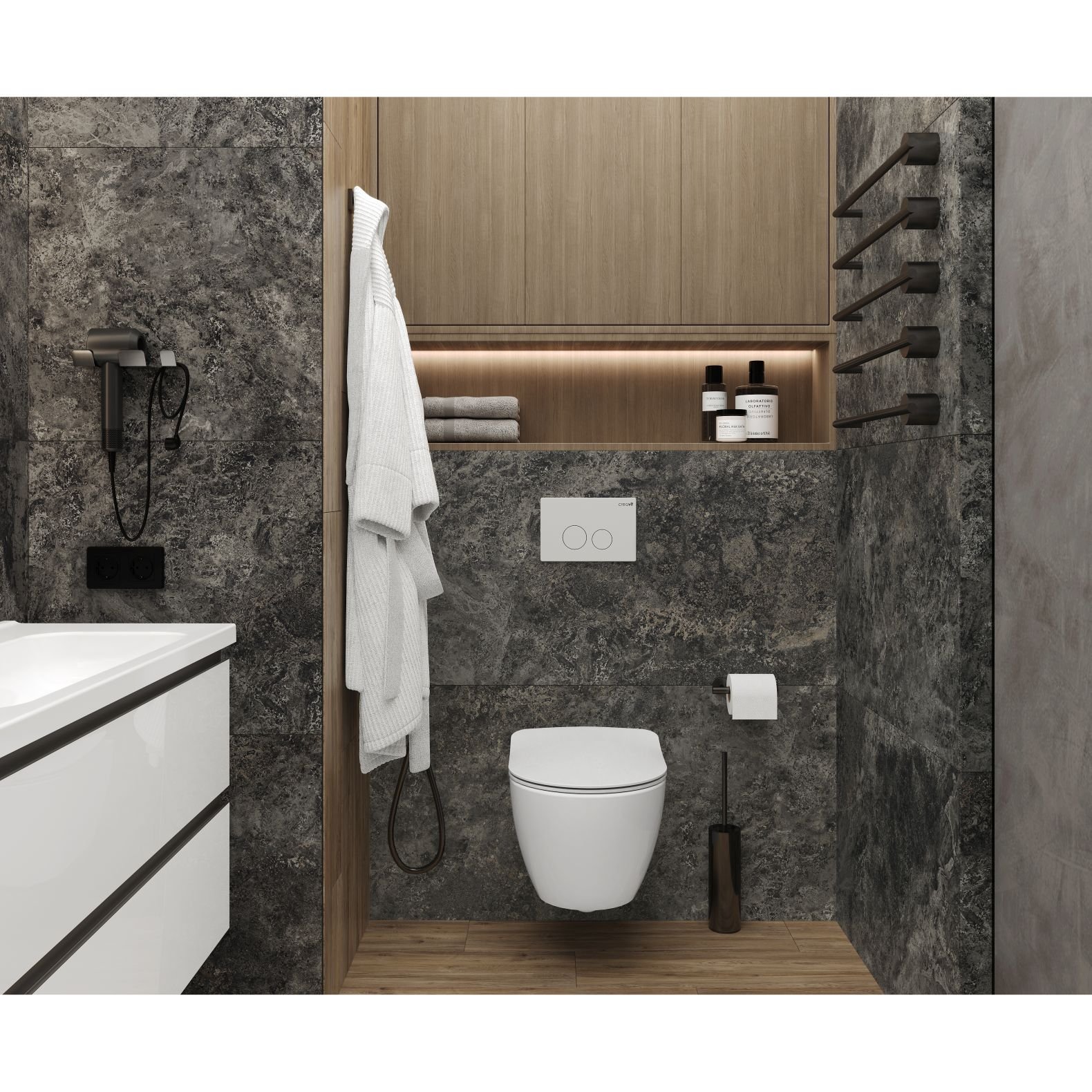 Керамогранит Laparet (Лапарет) Galaxy Nero графитовый SG630920R 60х60 см матовый