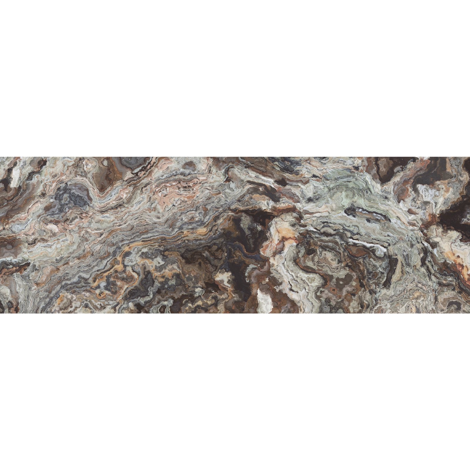 Настенная плитка Laparet Brouni 25х75 см Коричневая