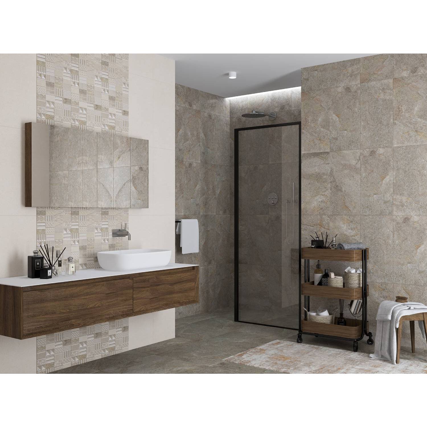 Плитка настенная Azori (Азори) Stone QUARZIT STRUTTURA бежевый 31.5х63 см (508931101)