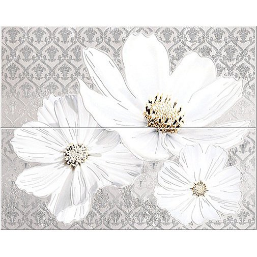 Панно Azori (Азори) Sfumato Grey Floret 40,2х50,5 см (583242002)