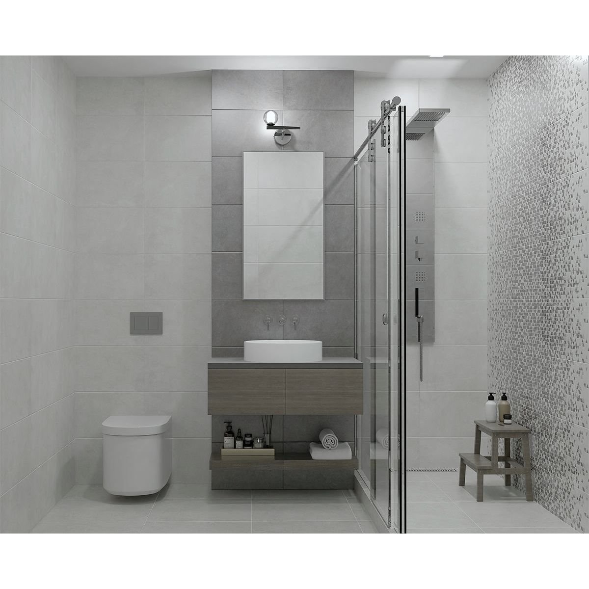 Плитка настенная Azori (Азори) Artemest Gris 31.5х63 см (00-00003177)