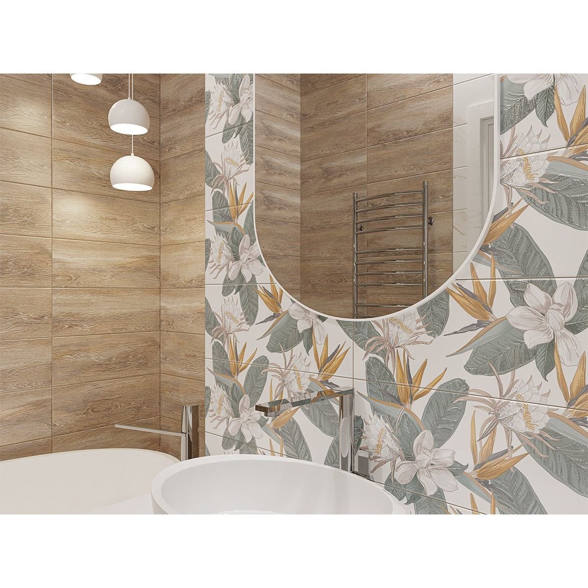 Плитка настенная Azori (Азори) Calacatta Ivori Forma 20,1х50,5 см (509561101)