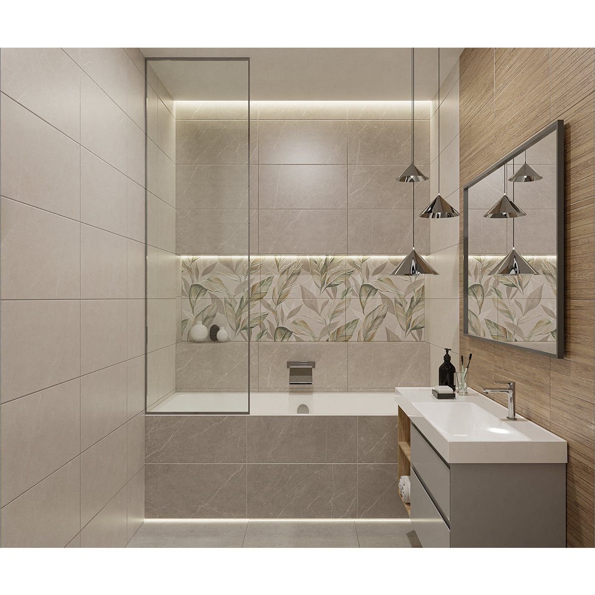 Плитка настенная Azori (Азори) Opale Light 31,5х63 см (00-00002113)