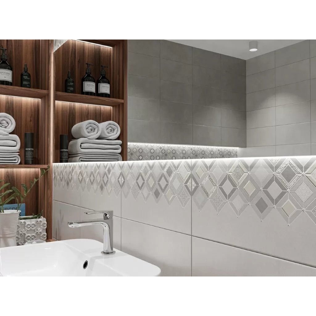 Плитка настенная Azori (Азори) Starck Tessera 1 20,1х40,5 см, толщ. 9 мм, 509651101