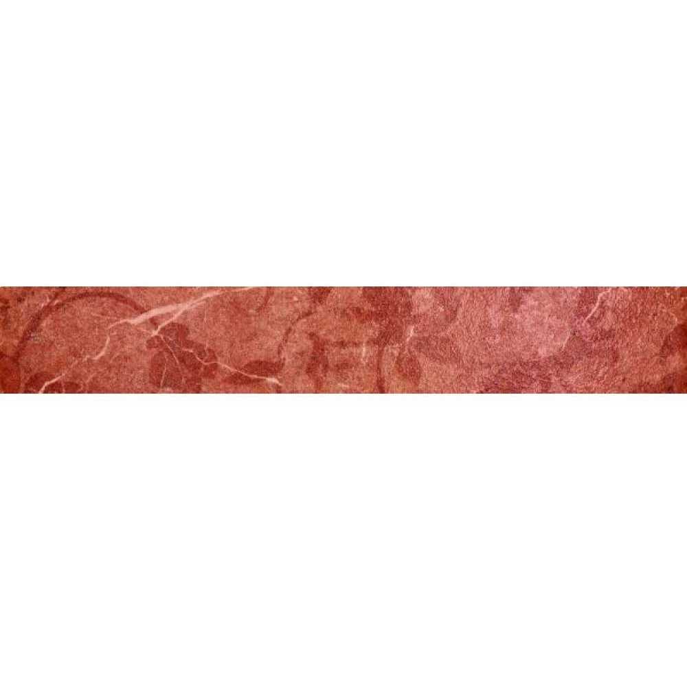 Бордюр Coliseumgres Фашия Листья Сицилия красный 7.2х45 см (610090000328)