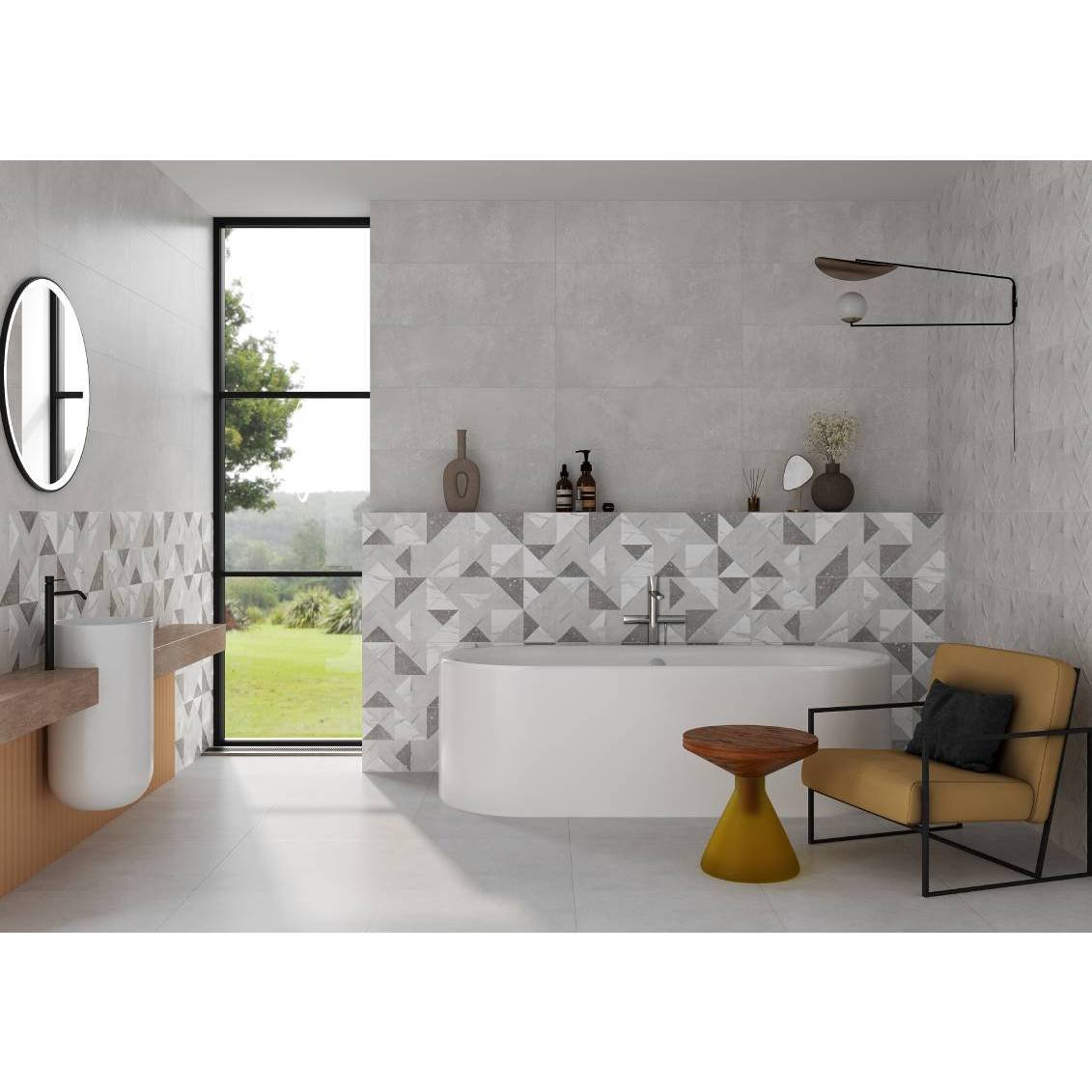 Керамогранит Gracia Ceramica (Грация Керамика) Concrete matt grey матовый серый PG 01 60х60 см, толщ. 10 мм, 010400001055