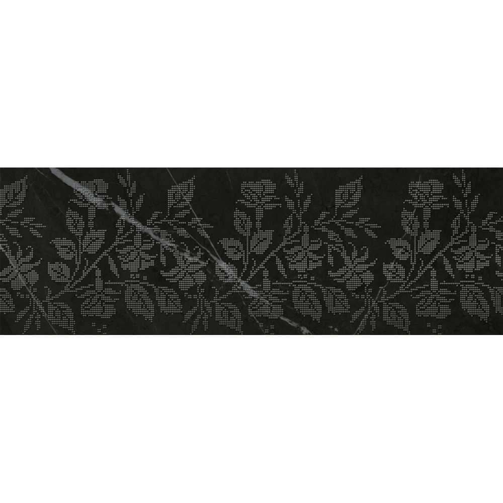 Декор Gracia Ceramica Geneva black черный 01 25х75 см 010301002039