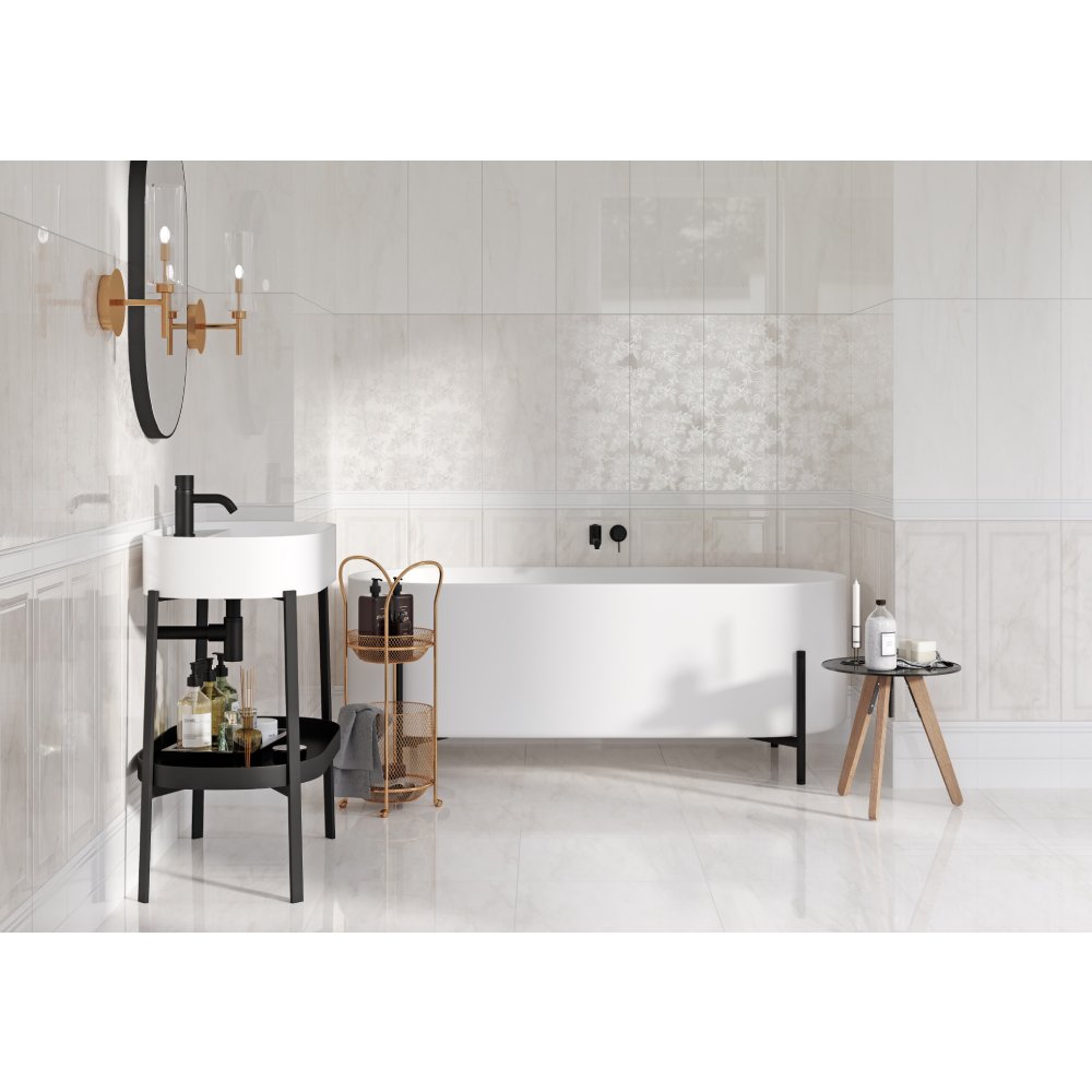 Плитка настенная Gracia Ceramica (Грация Керамика) Lira light beige светло-бежевый 01 60х25 см 010100001206