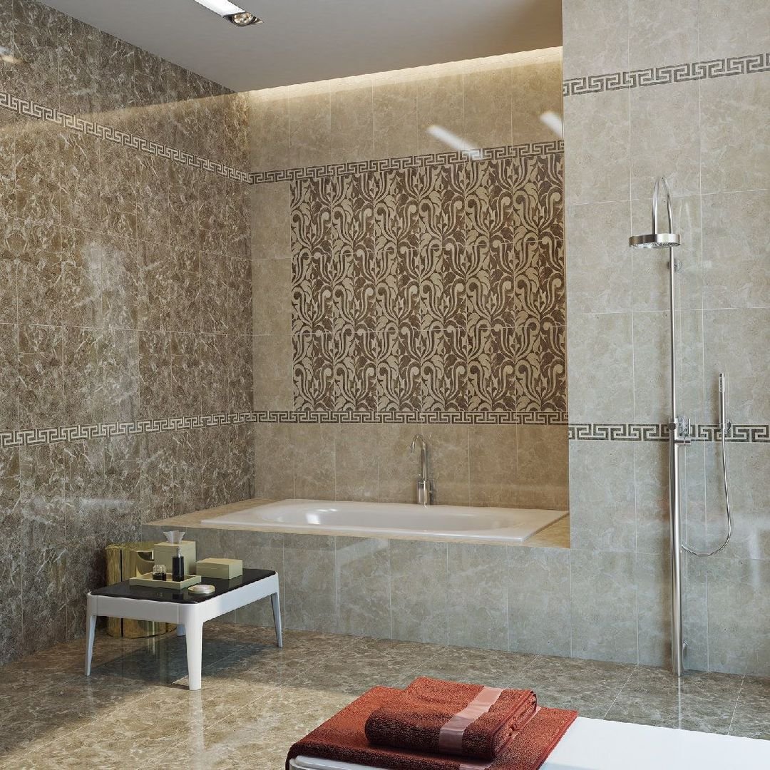 Плитка настенная Gracia Ceramica (Грация Керамика) Saloni brown коричневый 01 v2 30х50 см 010100000307