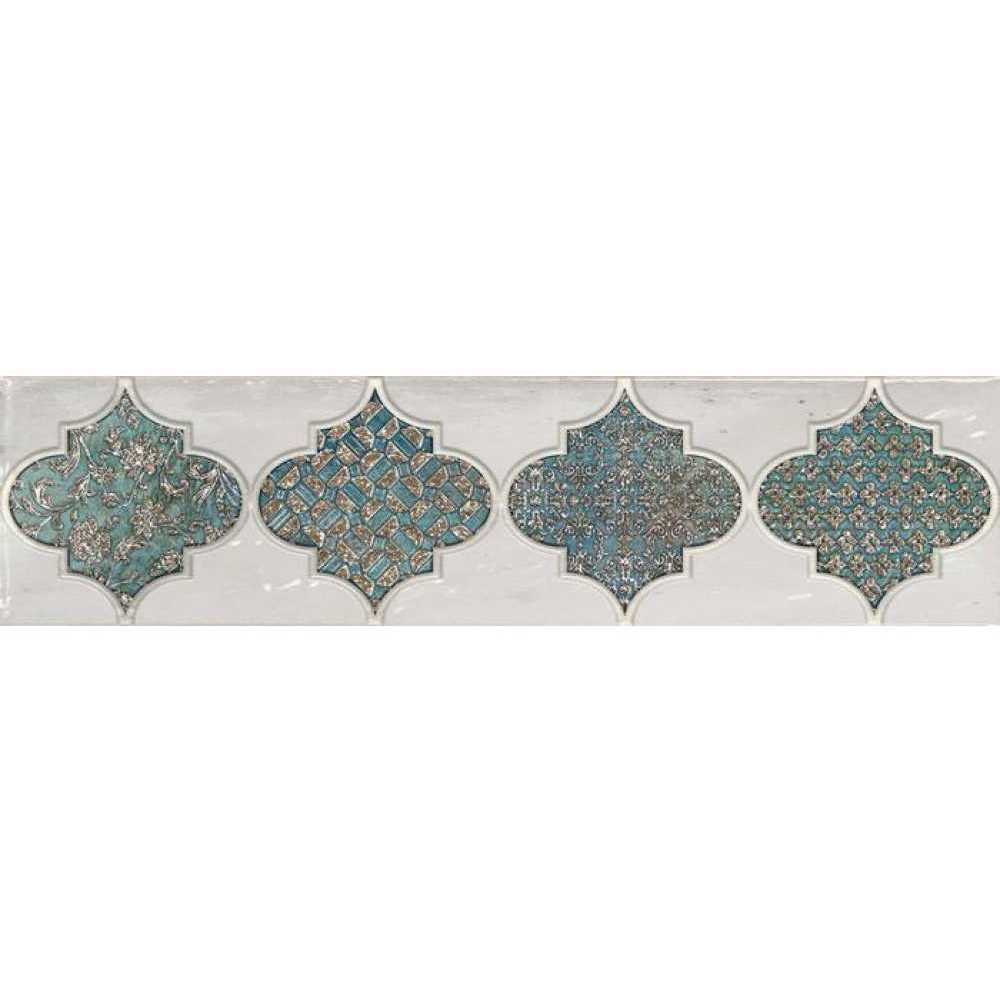 Декор Gracia Ceramica Solera turquoise бирюзовый PG 01 7.5х30 см 010300000042