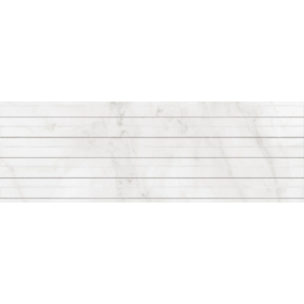 Плитка настенная Keramin (Керамин) Канцоне 7Д белый 30х90 см