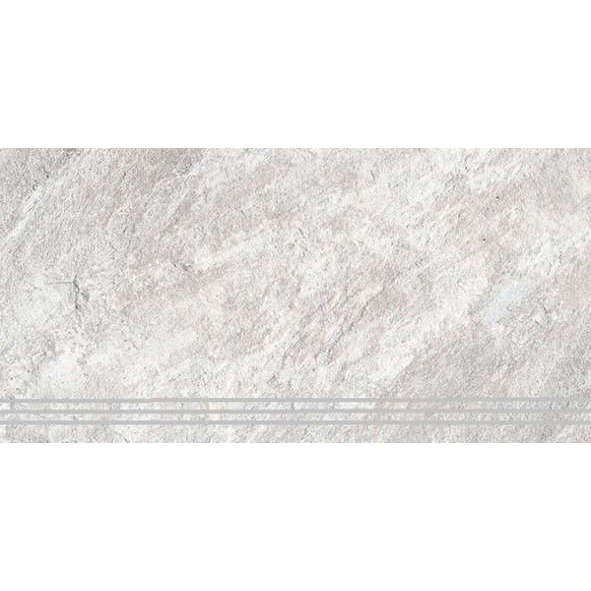 Ступень Keramin (Керамин) Кварцит 7 светло-серый 30х60 см