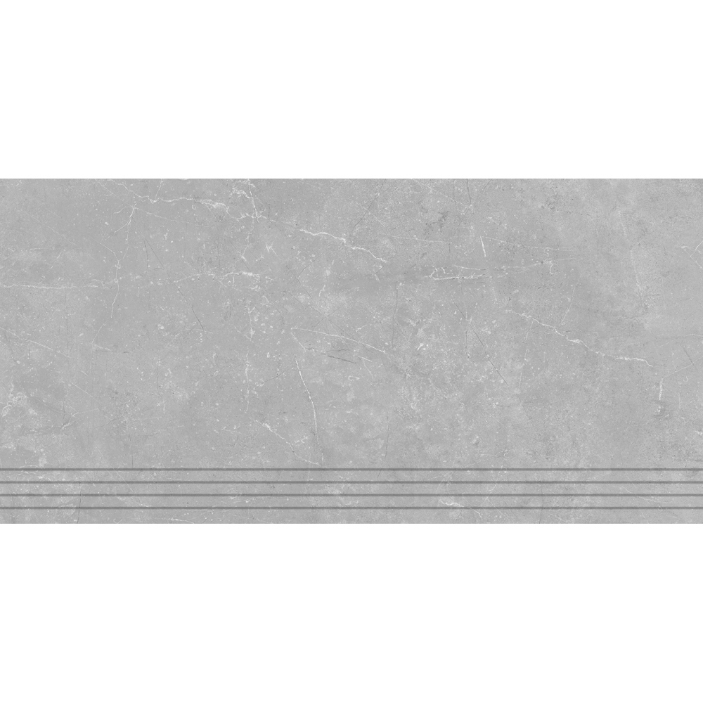 Ступень Keramin (Керамин) Скальд 1 светло-серый 29.5х60 см