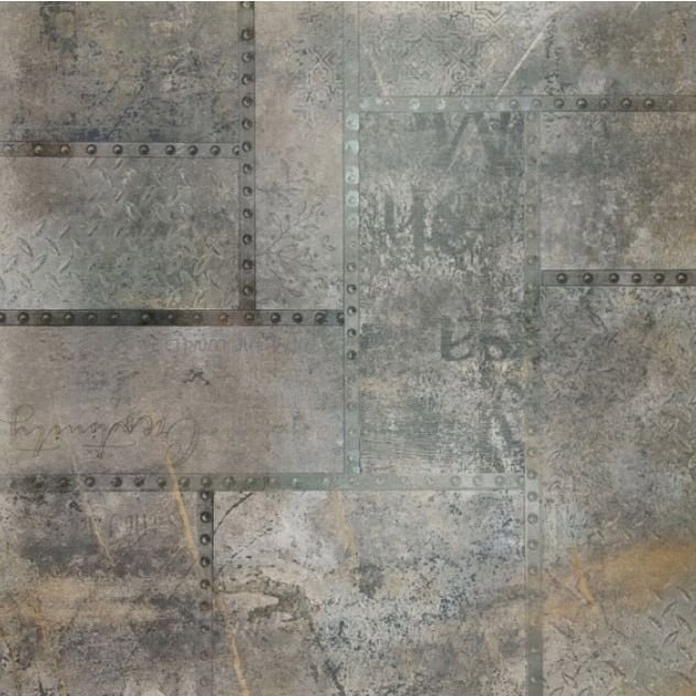 Керамогранит М-Квадрат (Кировская керамика) ProGres (Прогрес) Ferrum Деко Коричневый Матовый 60х60 см, толщ. 10 мм, NR0343