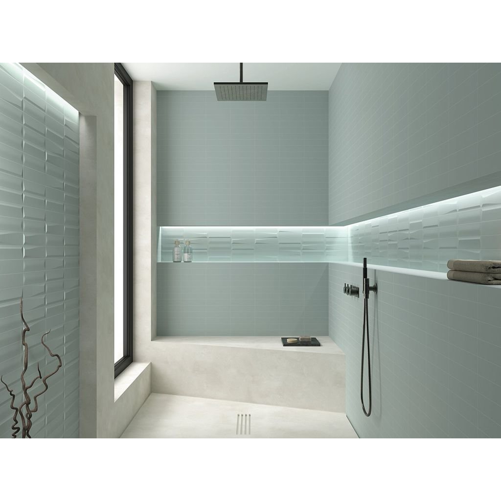 Плитка Ape Ceramica (Апе Керамика) Three-D Blue 5х20 см (MPL-030798)