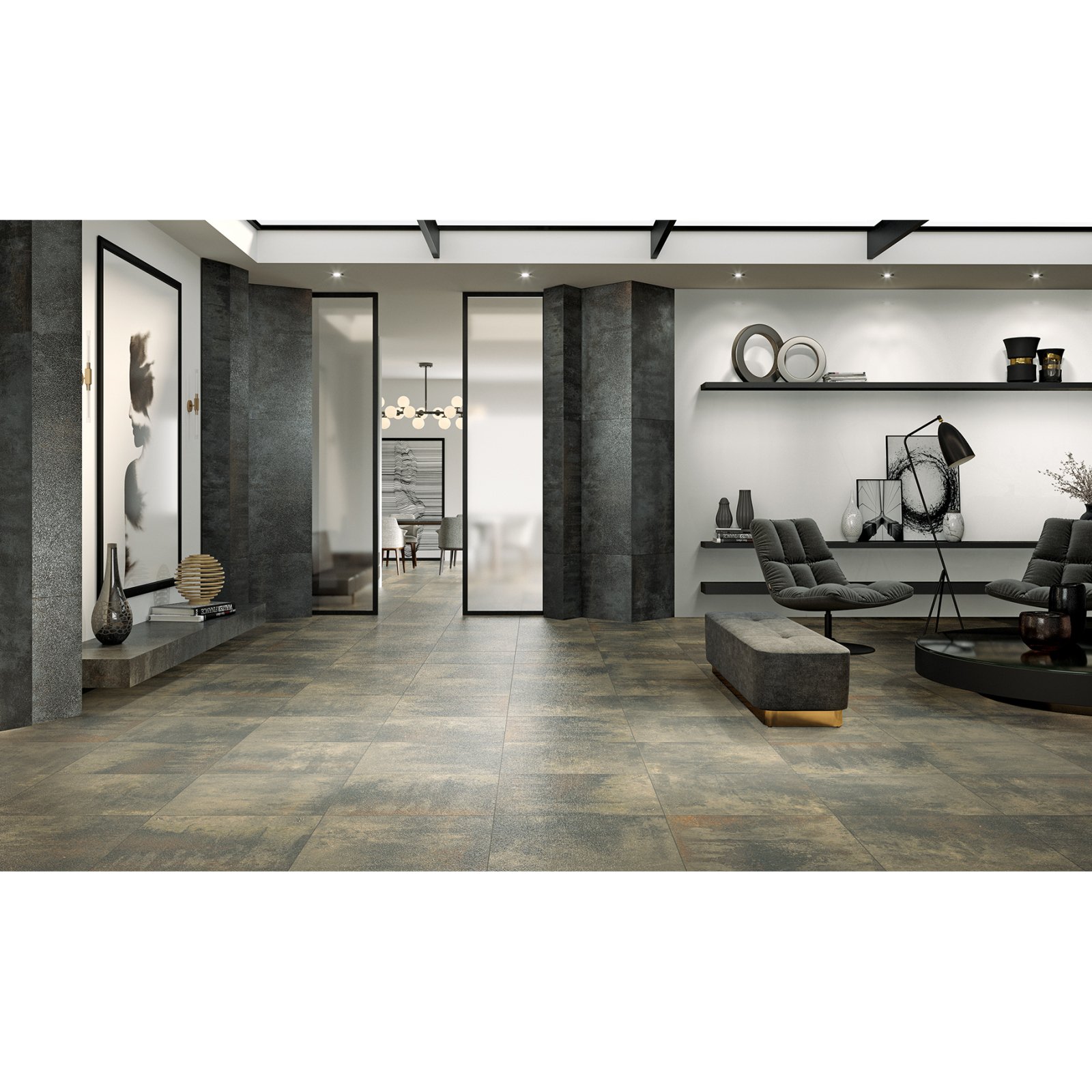Керамогранит Azteca (Ацтека) Orion lux copper 60x120 см ректификат лаппатированный