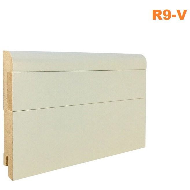 Плинтус Finitura Dekor (Финитура Декор) МДФ 100х16х2440 мм R9-V, R9-VR3N, R9-VR3V, F3-VF3 вставка 8х30 выкрас RAL и NCS