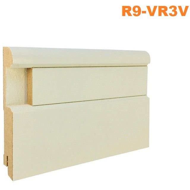 Плинтус Finitura Dekor (Финитура Декор) МДФ 100х16х2440 мм R9-V, R9-VR3N, R9-VR3V, F3-VF3 вставка 8х30 выкрас RAL и NCS