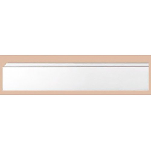 Напольный плинтус Decomaster (Декомастер) из дюропласта под окраску белый 70х15х2000 мм A025