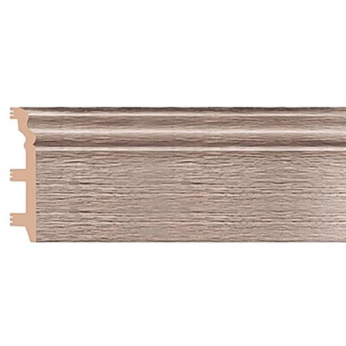 Цветной напольный плинтус Decomaster (Декомастер) из полистирола 23х120х2400 мм D233-77 ШК/8