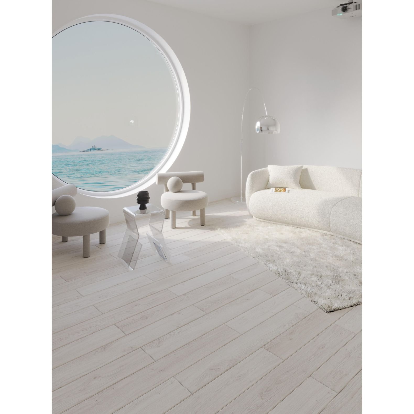 Ламинат Egger (Эггер) Pro Classic 10/33 Дуб Азгил Белый (Oak Azgil White), Epl153