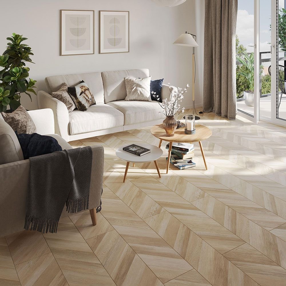 Ламинат Egger (Эггер) Pro Large 8/33 Дуб Кестинкорт мокко (Oak Kestincourt mocha), Epl241F4Cr правый