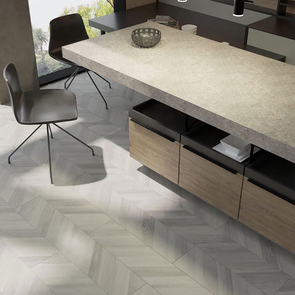 Ламинат Egger (Эггер) Pro Large 8/33 Дуб Кестинкорт пепел (Oak Kestincourt ash), Epl243F4Cl левый