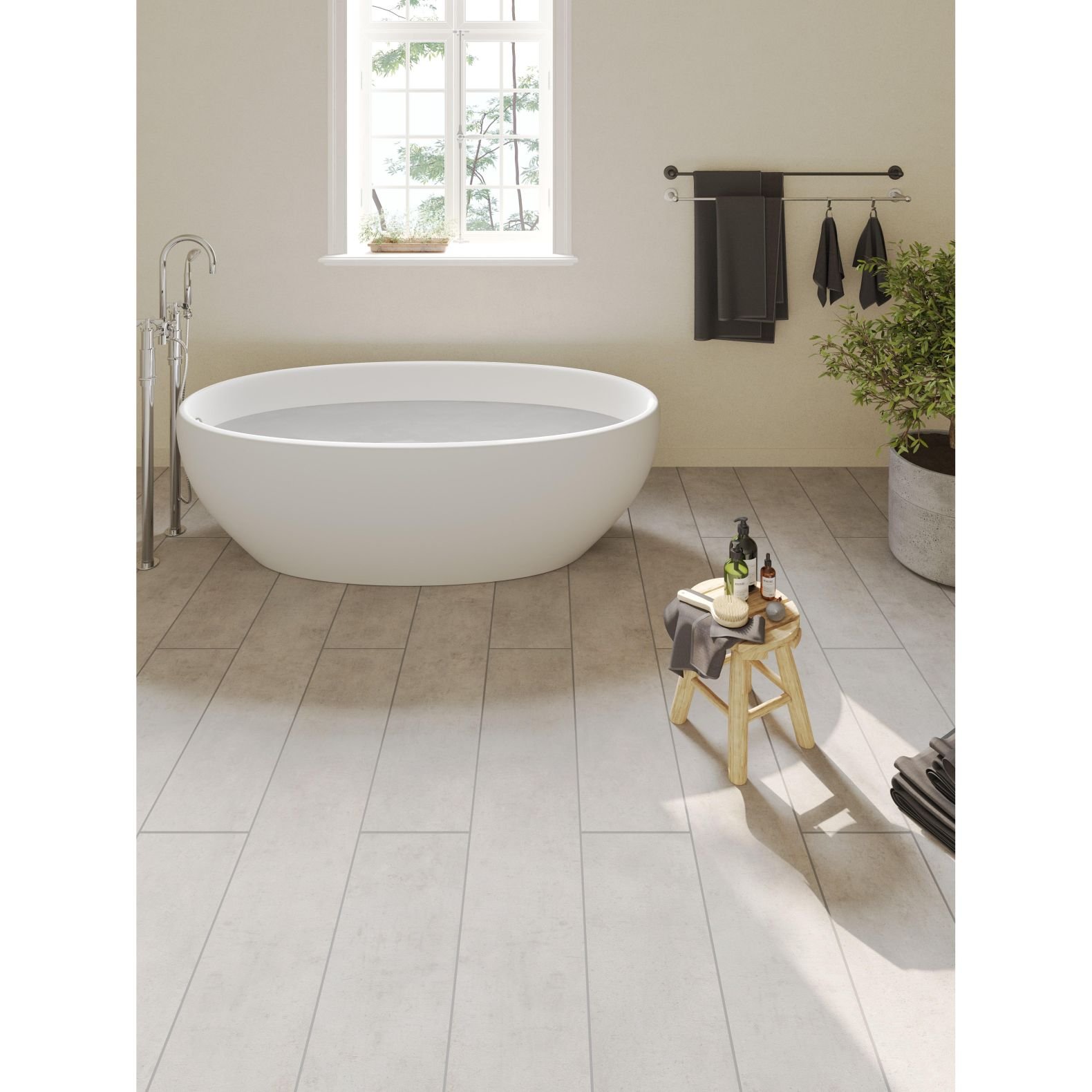 Ламинат Egger (Эггер) Pro Large Aqua+ 8/33 Бетон Чикаго светло-серый (Concrete Chicago Light Gray), Epl166