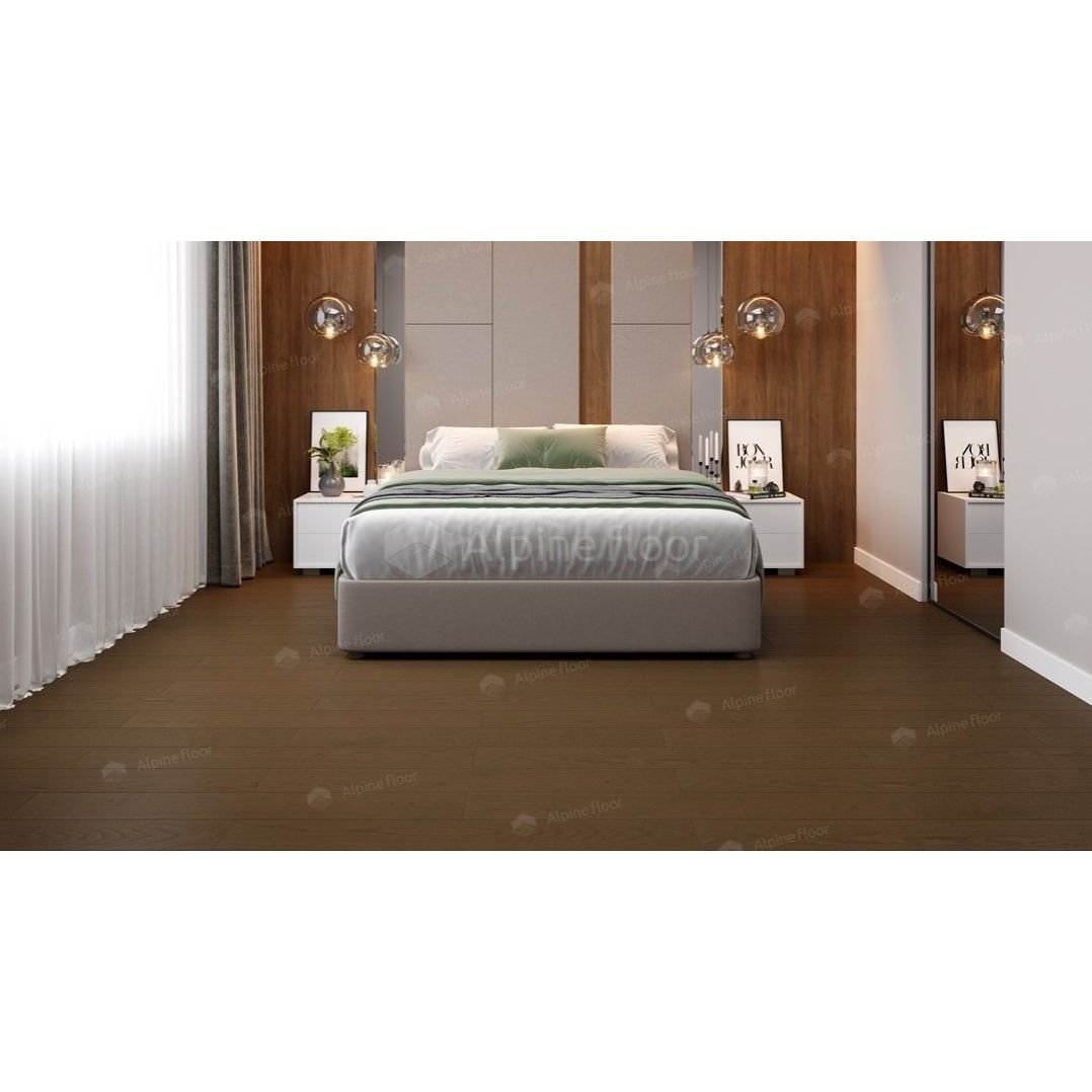 Инженерная доска Alpine Floor (Альпин Флор) Villa 400-1200х165x12 мм Дуб Вулкано EW201-04