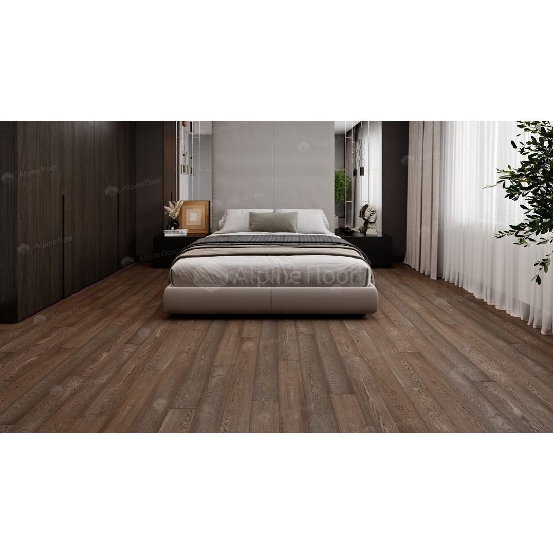 Инженерная доска Alpine Floor (Альпин Флор) Studio 400-1200х145x12 мм Дуб Дымчатый EW200-07