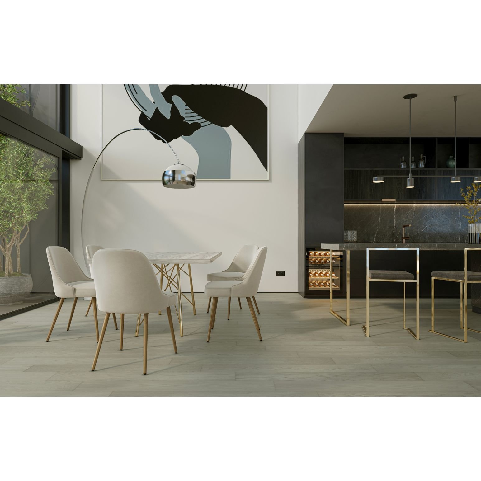 Инженерная доска Quartz Parquet (Кварц Паркет) Классик 7/34 Дуб Песочный (Oak Sand), 408