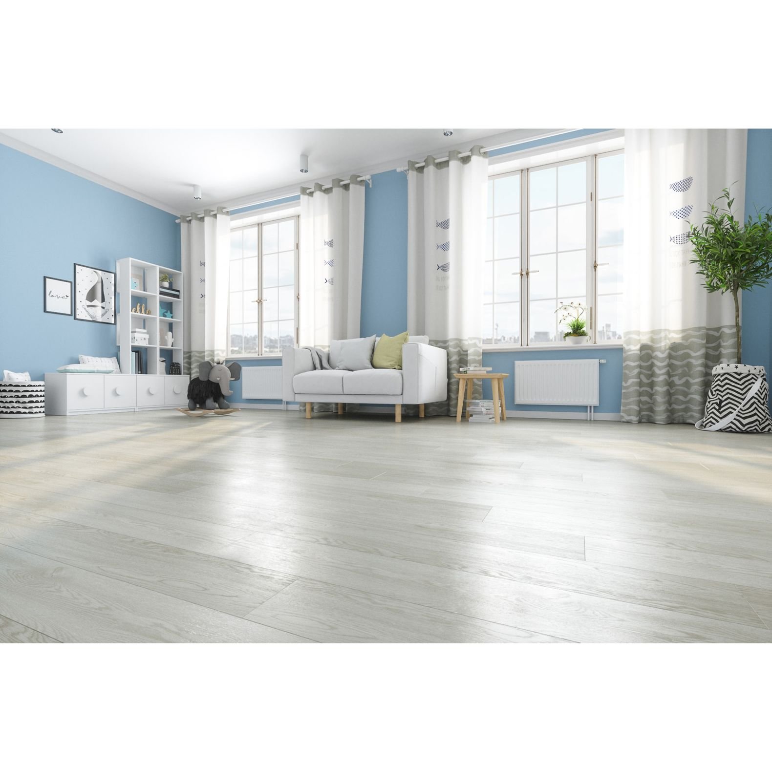 Кварцевый ламинат Fargo 4/42 Comfort Ясень Белый, Jc18001-35