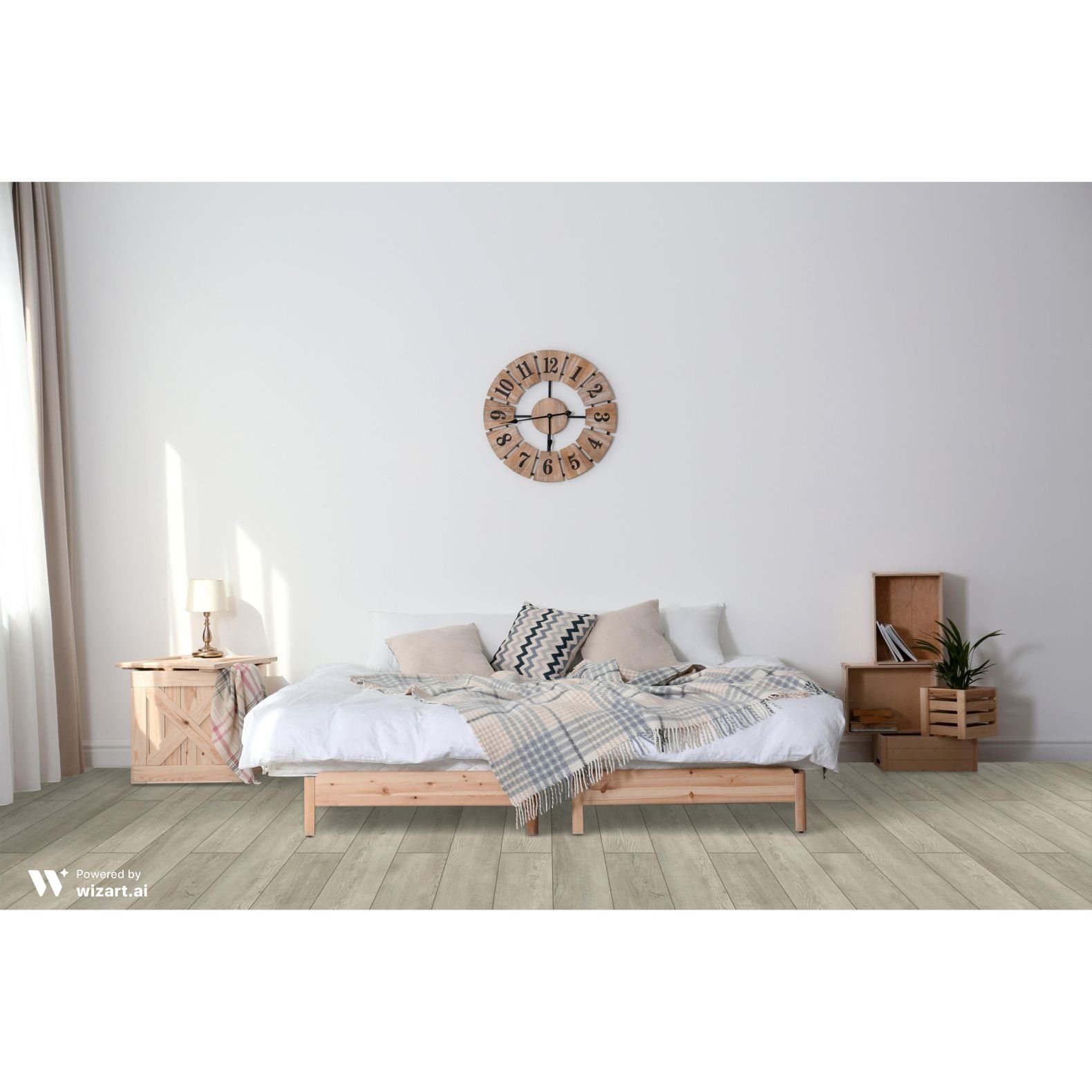 Виниловый SPC ламинат Salag (Салаг) Wood 4,7/34 Нежный (Gentle) , Yv2055;