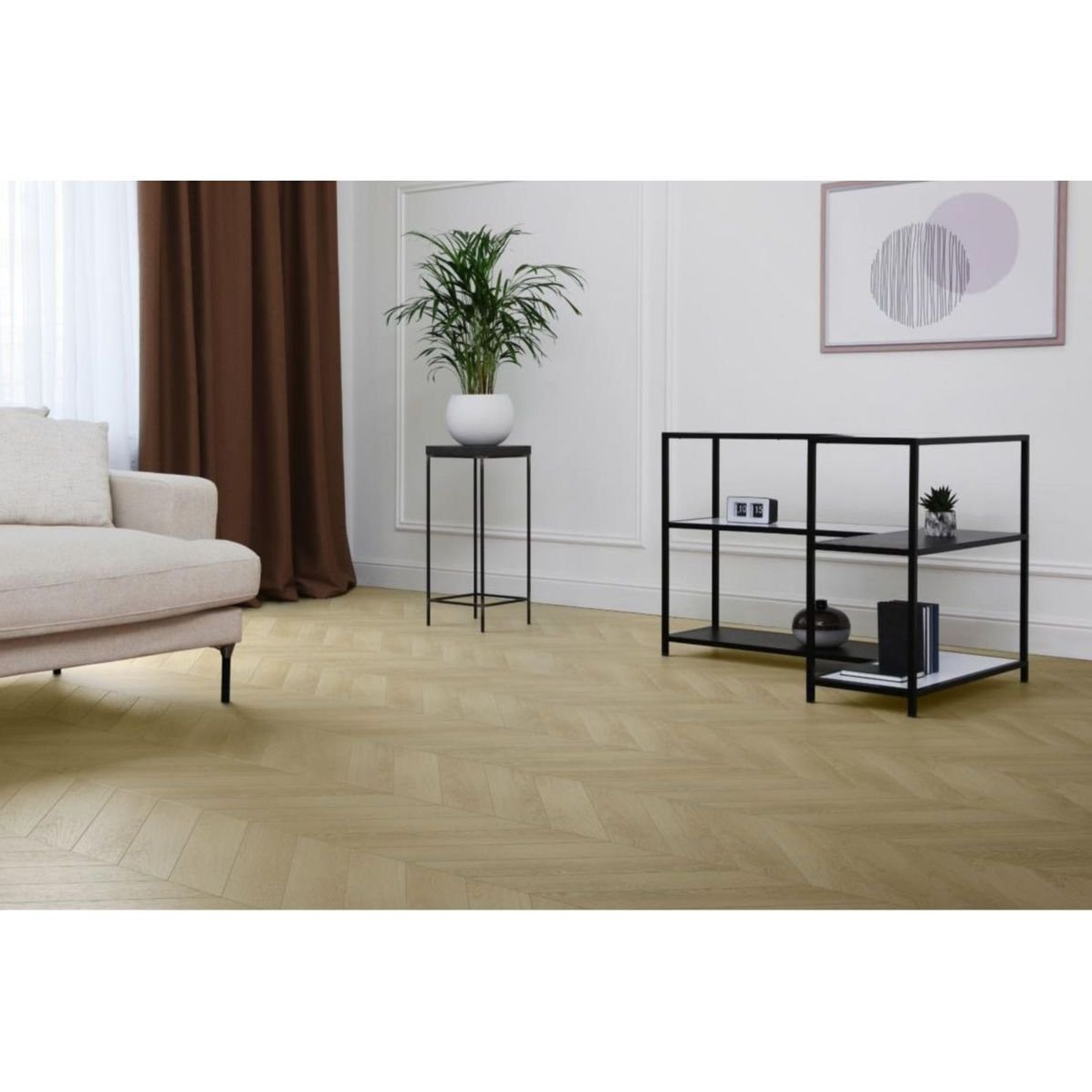 Плитка ПВХ Aquafloor (Аквафлур) Chervon Premium 6,5/43 AF7015CVR с подложкой
