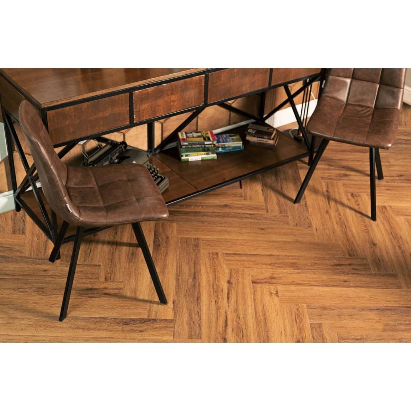 Виниловый пол Vinilam (Винилам) Parquet Herringbone Паркет Де Вилль 6.5/43 (Parquet de Ville), Is11210