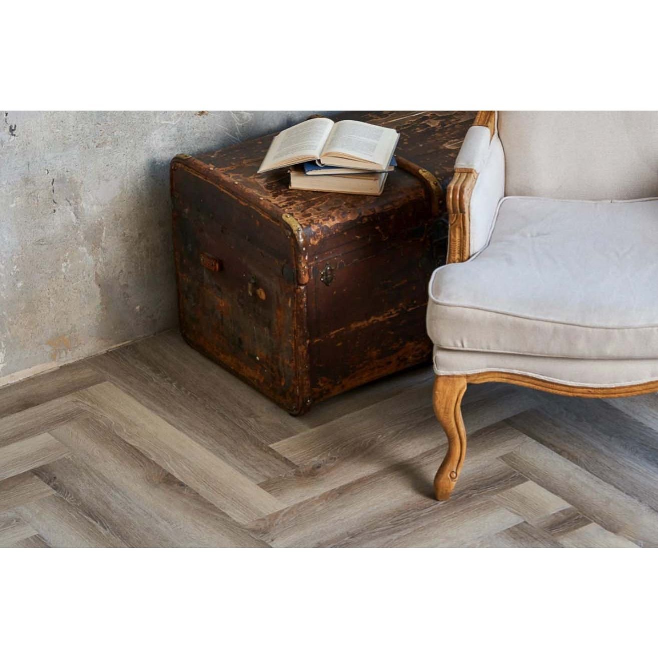 Виниловый пол Vinilam (Винилам) Parquet Herringbone Паркет Эрмитаж 6,5/43 (Parquet Hermitage), Is11122
