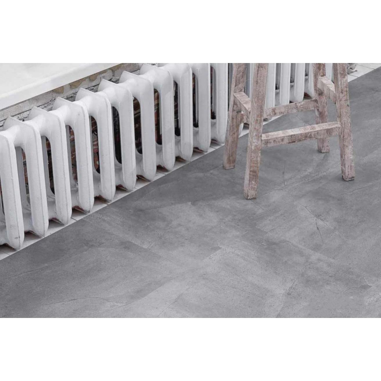 Виниловый пол Vinilam (Винилам) Ceramo Stone Серый Бетон 6/34 (Gray Concrete), 61602