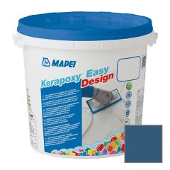 Затирка эпоксидная двухкомпонентная Mapei Kerapoxy Easy Design (Керапокси Изи Дизайн) 169 Steel Blue (Стальной синий) 3 кг