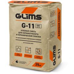 Клей для керамической плитки Glims G-11 25 кг