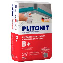 Клей для плитки, керамогранита и камня Plitonit (Плитонит) B+ (класс С1) 25 кг