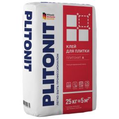 Клей для плитки Plitonit (Плитонит) A универсальный (класс С0) 25 кг